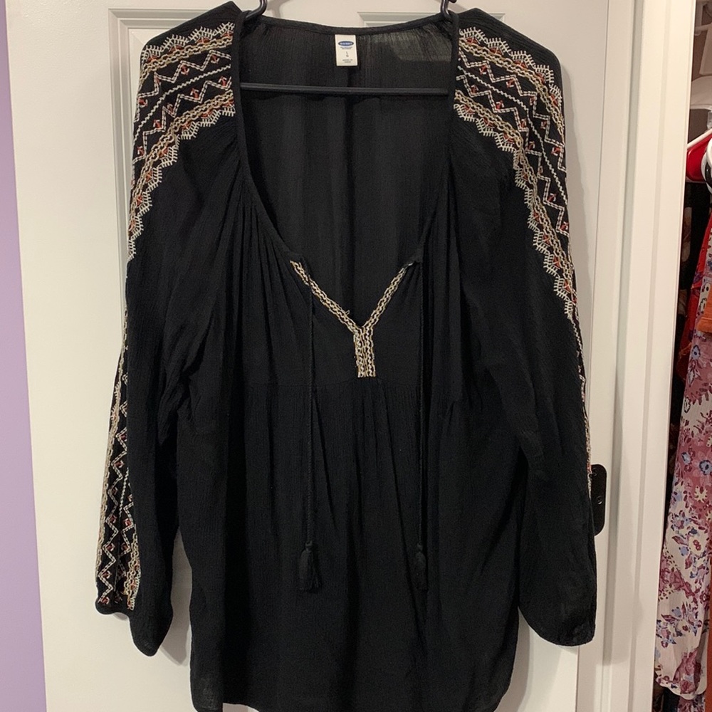 Boho embroidered top - old navy